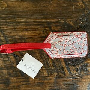 Vera Bradley Keep a Secret Luggage Tag Candy Canes New With Tags